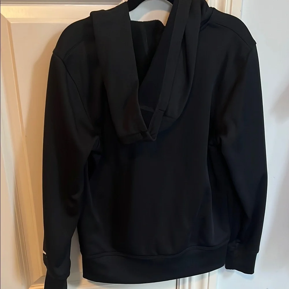 Nike Kids Black Hoodie with Red Logo